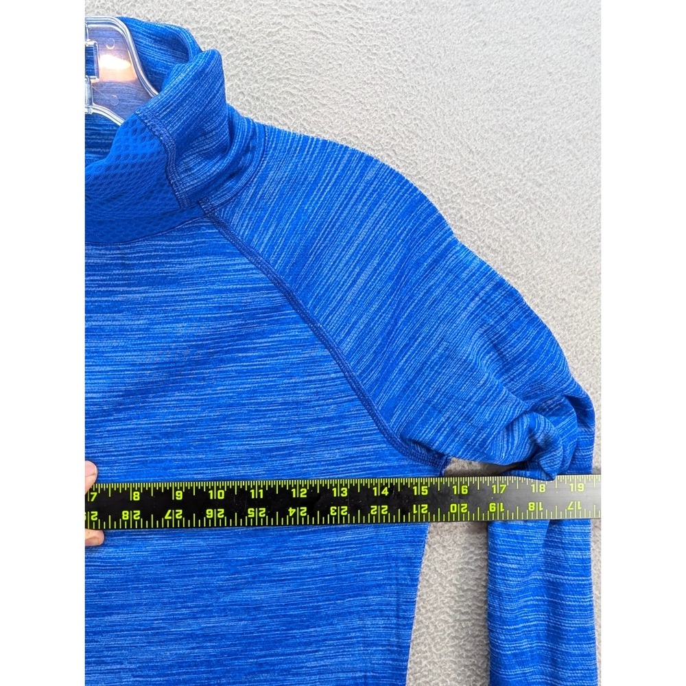 Under Armour AllSeasonGear Top Women's Size M Fitted Mock Neck Blue Long Sleeve - Picture 6 of 9